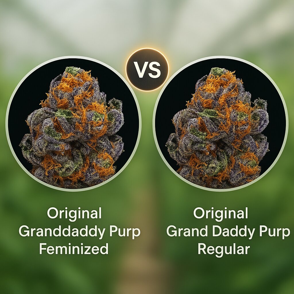 Original Granddaddy Purp (Grand Daddy Purp) vs Original Grand Daddy Purp (Grand Daddy Purp) Vergleich von Cannabissamen