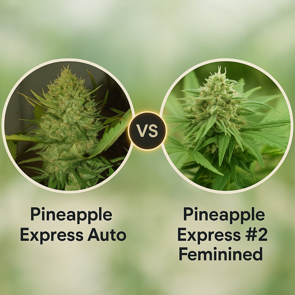 Pineapple Express Auto (FastBuds) vs Pineapple Express #2 (G13 Labs) Cannabis Samen Vergleich