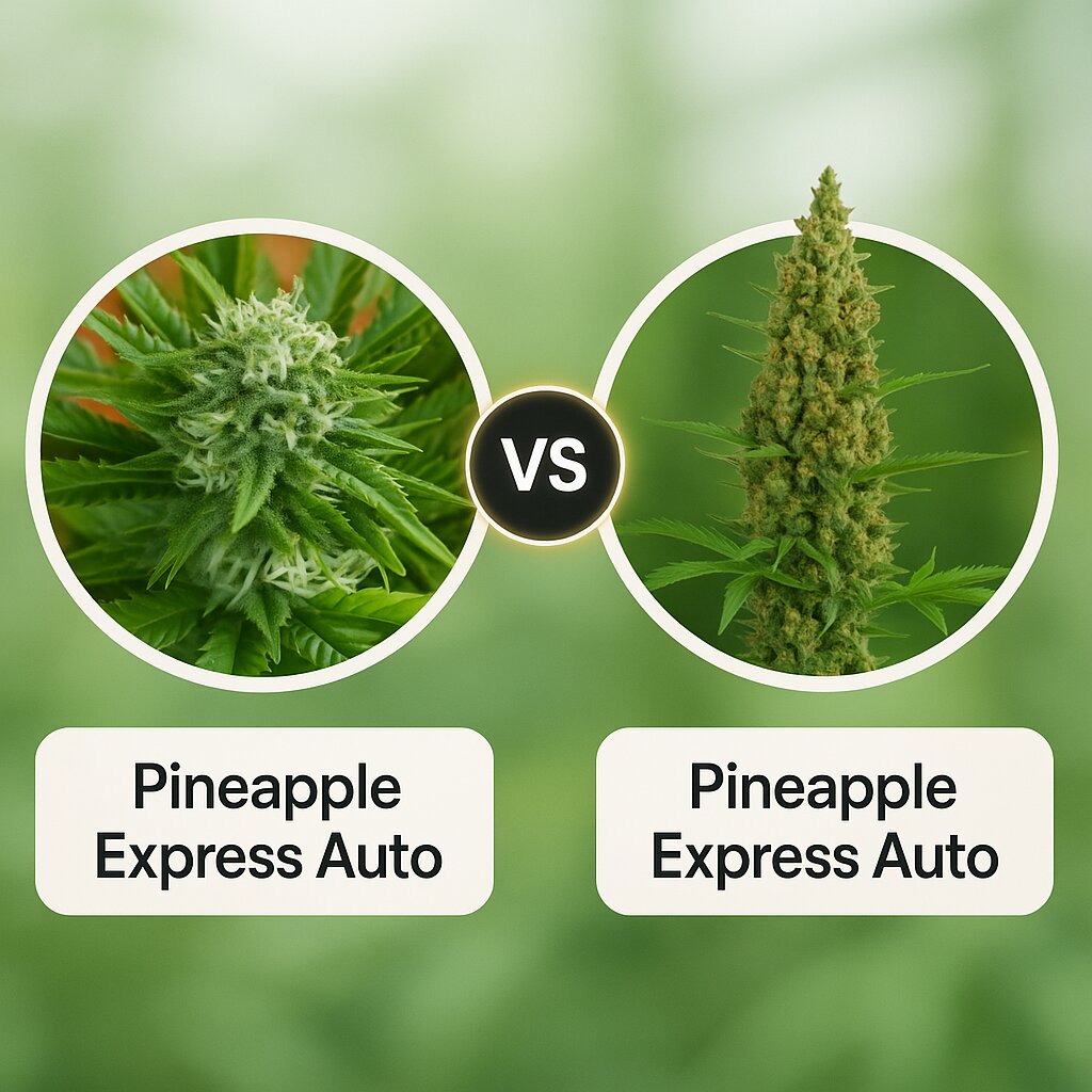 Pineapple Express Auto (G13 Labs) vs Pineapple Express Auto (Barneys Farm) Vergleich von Cannabissamen