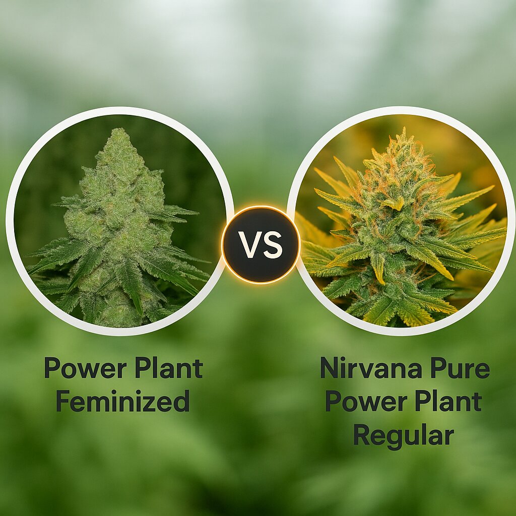 Power Plant (Dutch Passion) vs Nirvana Pure Power Plant (Nirvana Seeds) Vergleich von Cannabissamen