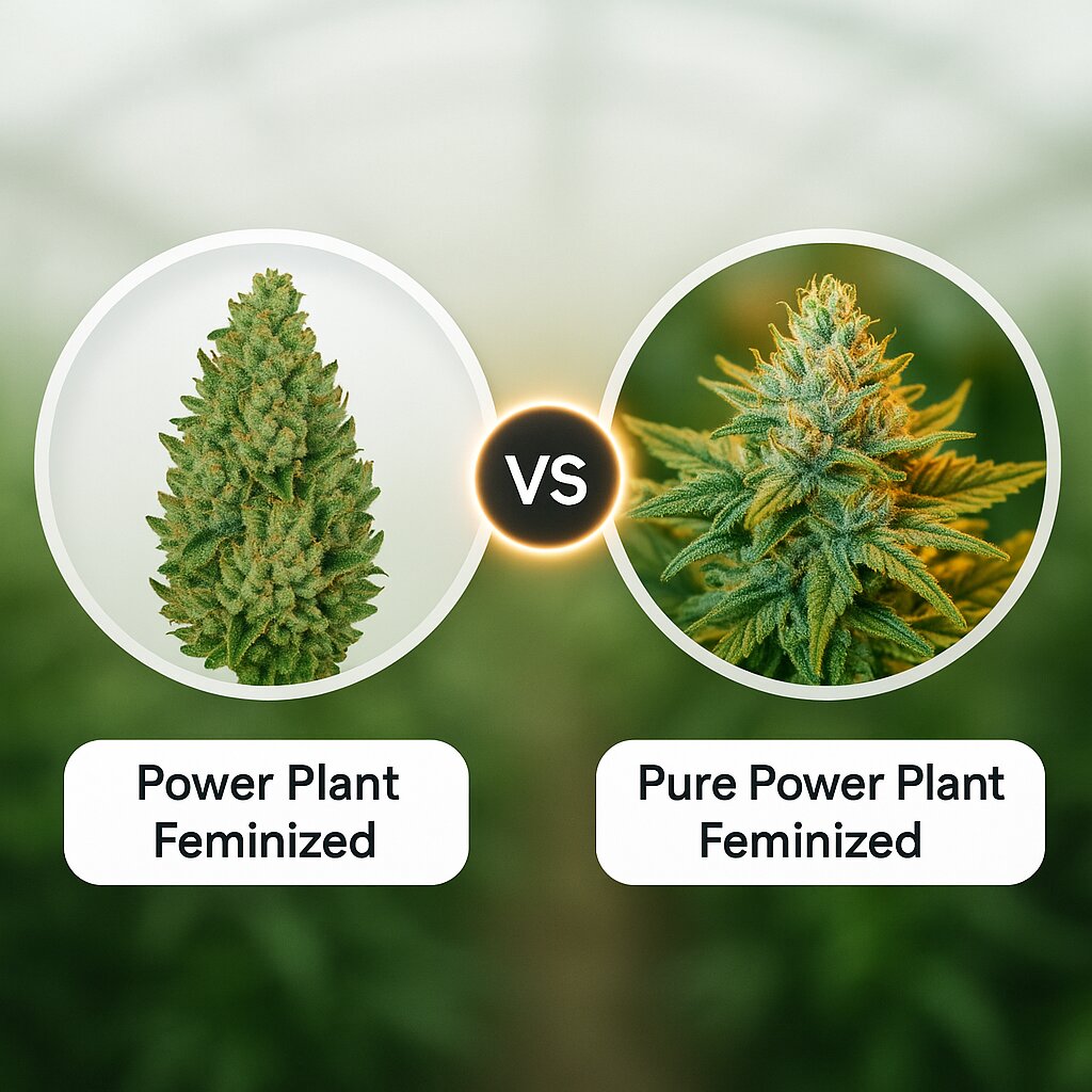 Power Plant (Dutch Passion) vs Pure Power Plant (Nirvana Seeds) Vergleich von Cannabissamen