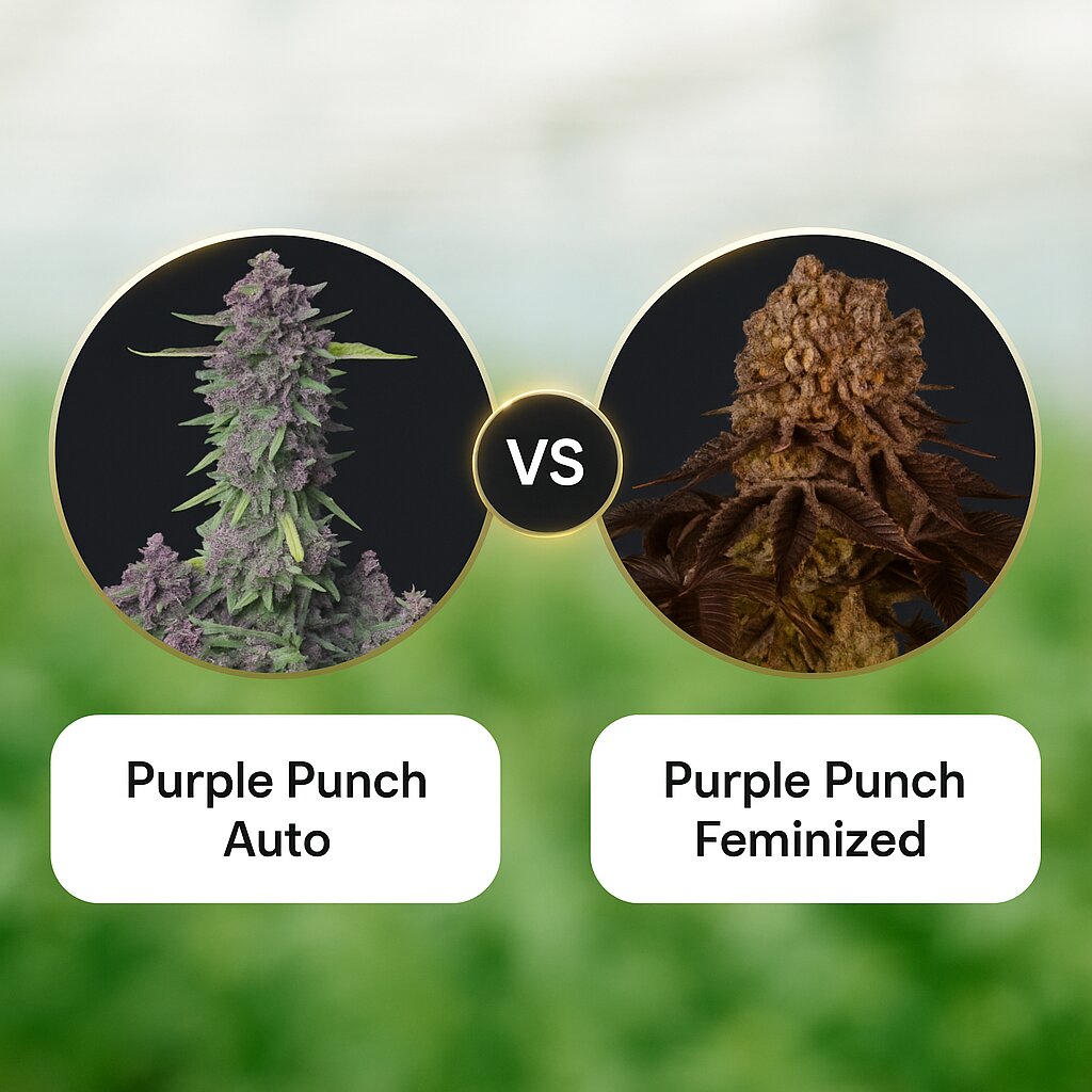 Purple Punch Auto (FastBuds) vs Purple Punch (Barneys Farm) Hanfsamenvergleich
