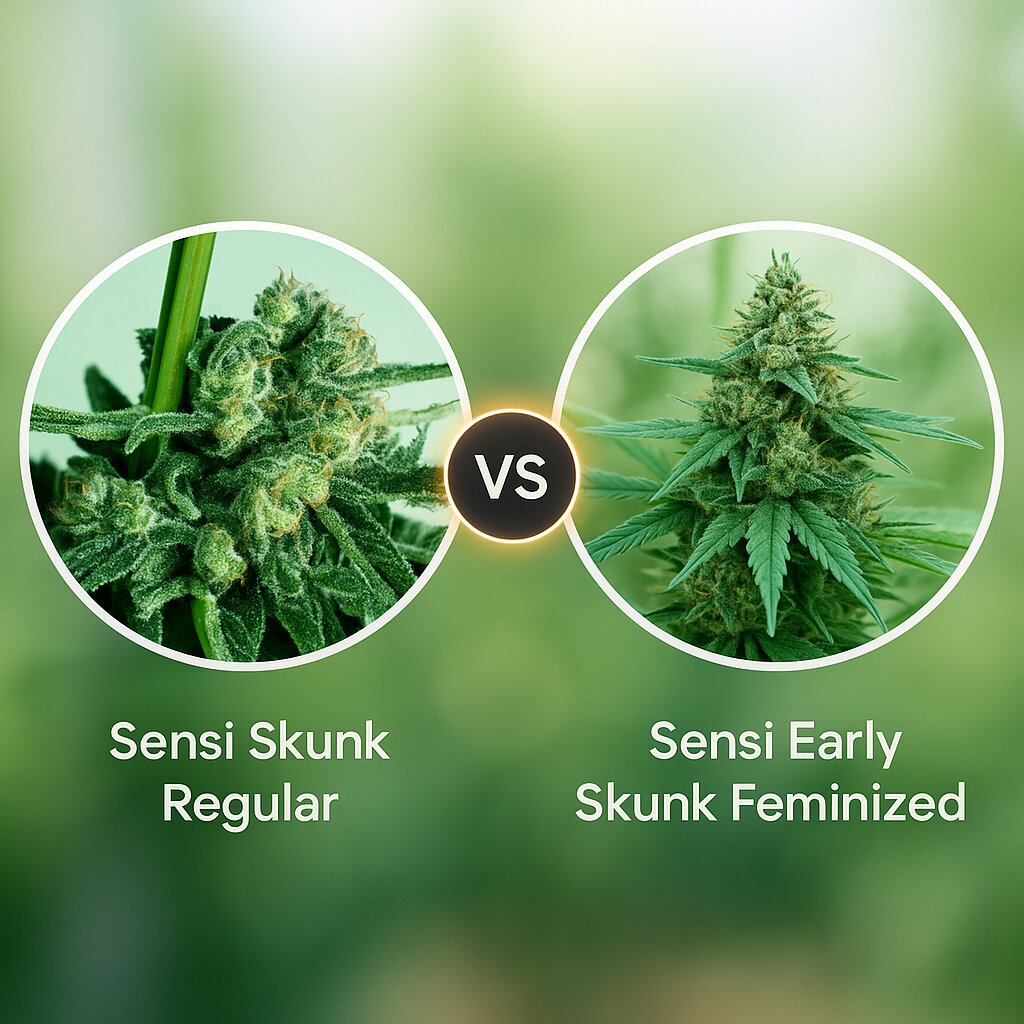 Sensi Skunk (Sensi Seeds) vs Sensi Early Skunk (Sensi Seeds) Vergleich von Cannabissamen