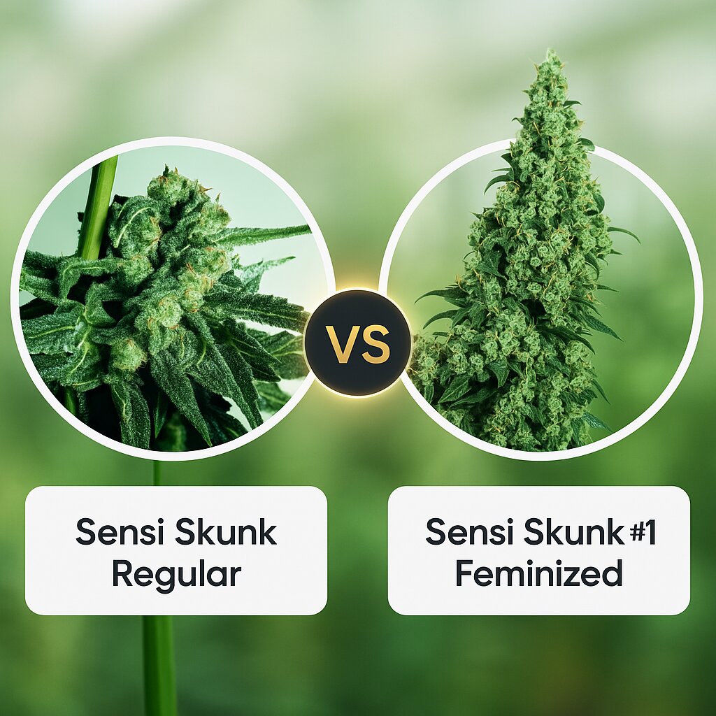 Sensi Skunk (Sensi Seeds) vs Sensi Skunk #1 (Sensi Seeds) Vergleich von Cannabissamen