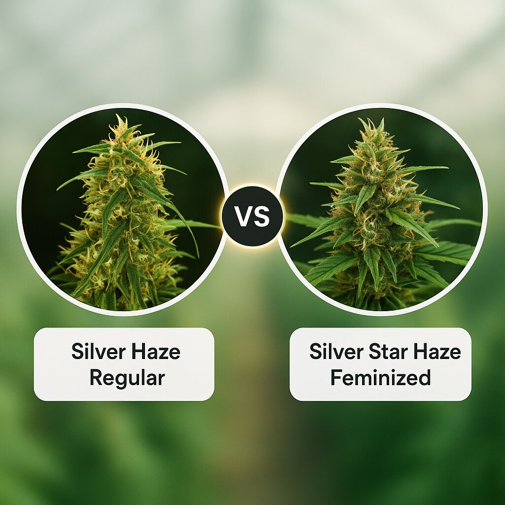 Silver Haze (Sensi Seeds) vs Silver Star Haze (Bulldog Seeds) Cannabis Samen Vergleich