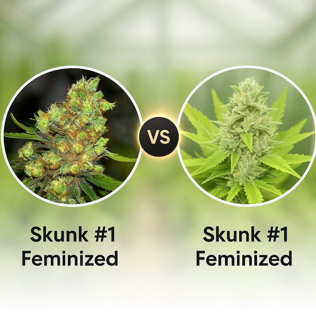 Skunk #1 (G13 Labs) vs Skunk #1 (Royal Queen Seeds) Vergleich von Hanfsamen