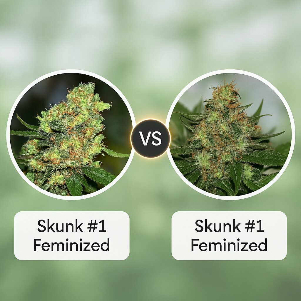 Skunk #1 (G13 Labs) vs Skunk #1 (Seedsman) Vergleich von Cannabissamen