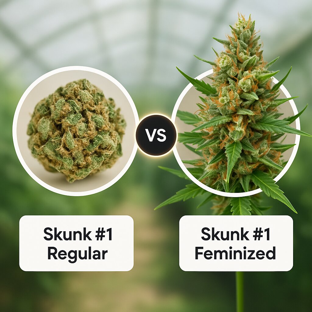 Skunk #1 (Seedsman) vs Skunk #1 (Dutch Passion) Cannabis Samen Vergleich
