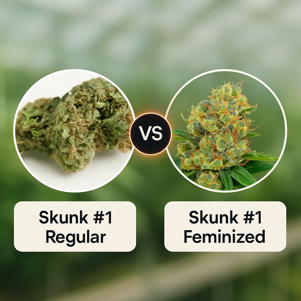 Skunk #1 (Seedsman) vs Skunk #1 (G13 Labs) Vergleich von Cannabissamen