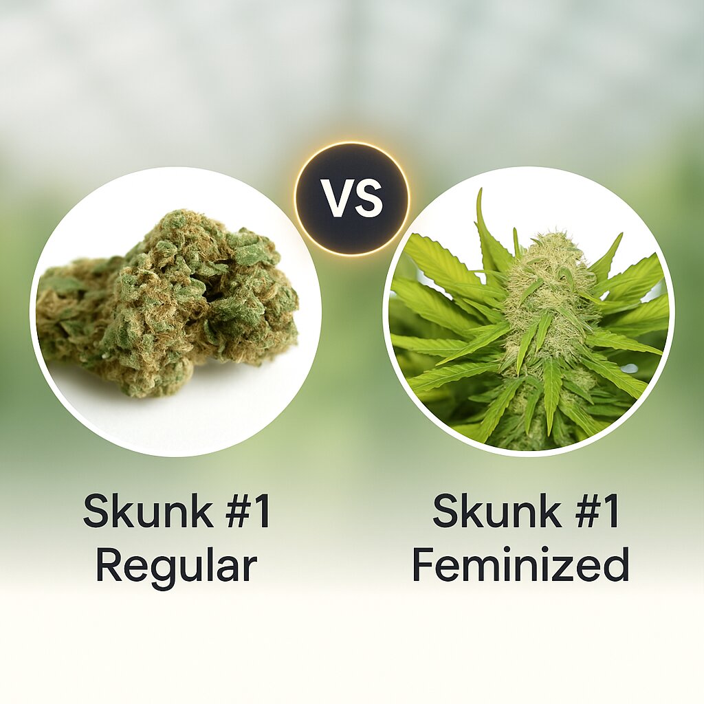 Skunk #1 (Seedsman) vs Skunk #1 (Royal Queen Seeds) Cannabissamenvergleich