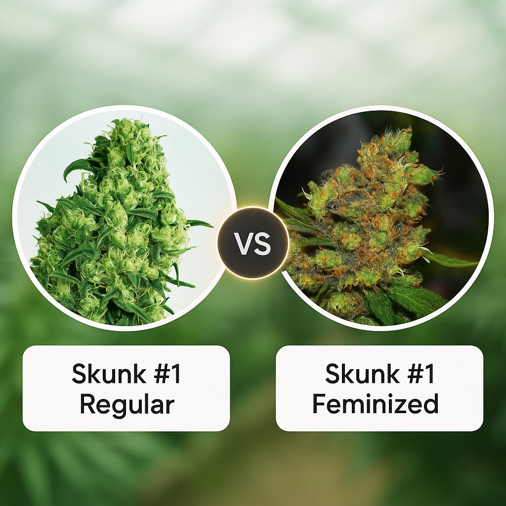 Skunk #1 (Sensi Seeds) vs Skunk #1 (G13 Labs) Vergleich von Hanfsamen