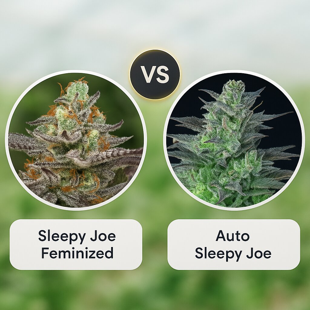 Sleepy Joe (Anesia Seeds) vs Auto Sleepy Joe (Anesia Seeds) Cannabissamen Vergleich