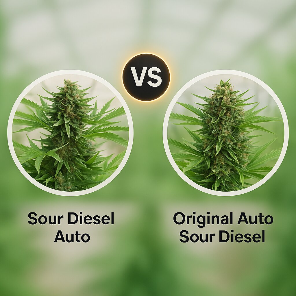 Sour Diesel Auto (Humboldt Seed Organization) vs Original Auto Sour Diesel (FastBuds) Cannabissamenvergleich