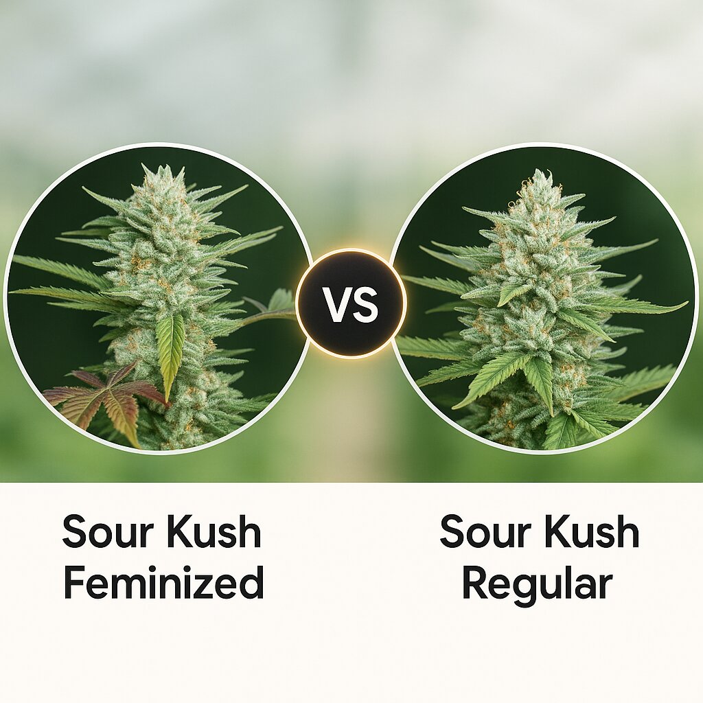 Sour Kush (Reserva Privada) vs Sour Kush (Reserva Privada) Cannabis Samen Vergleich