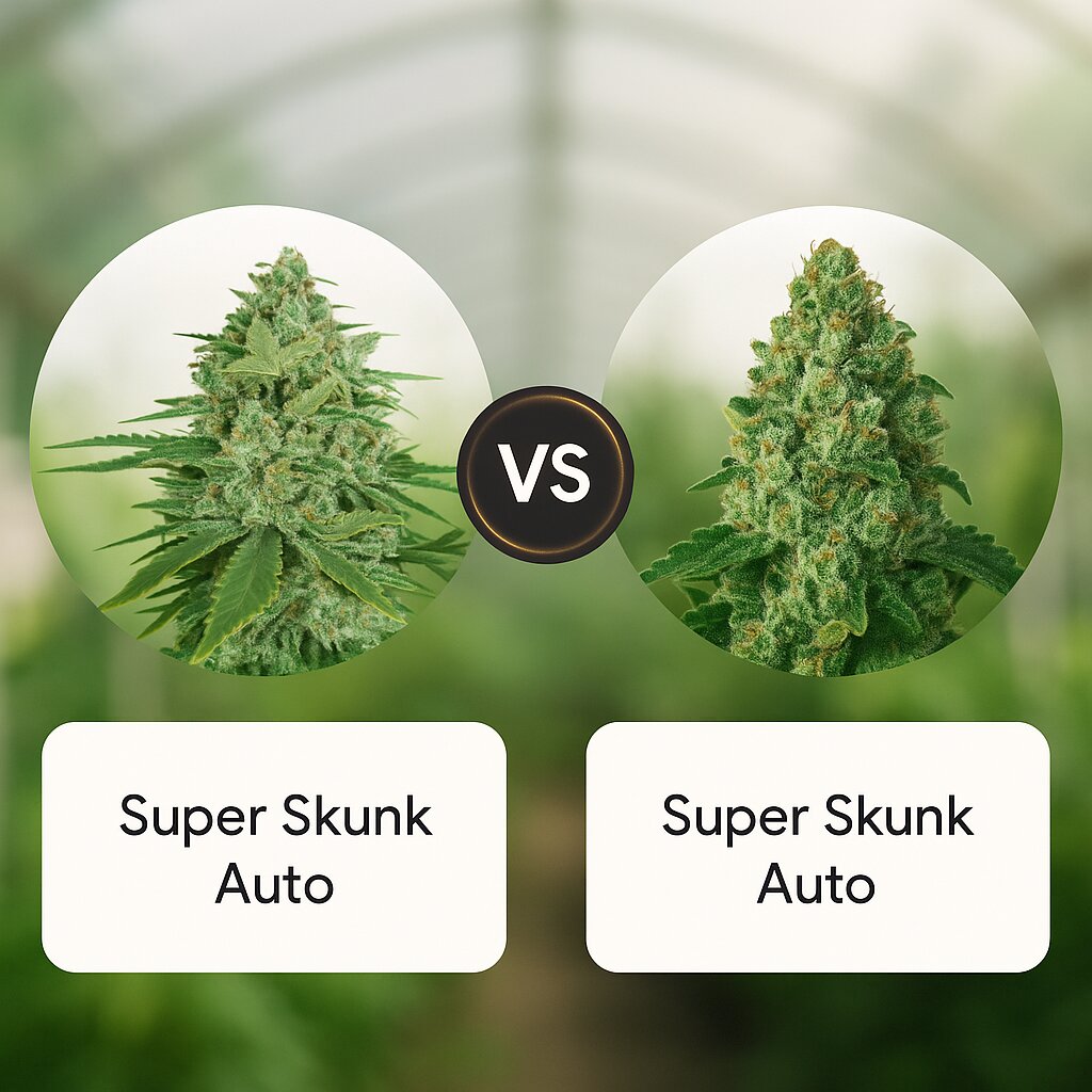 Super Skunk Auto (Seed Stockers) vs Super Skunk Auto (Dr Krippling) Vergleich von Cannabissamen