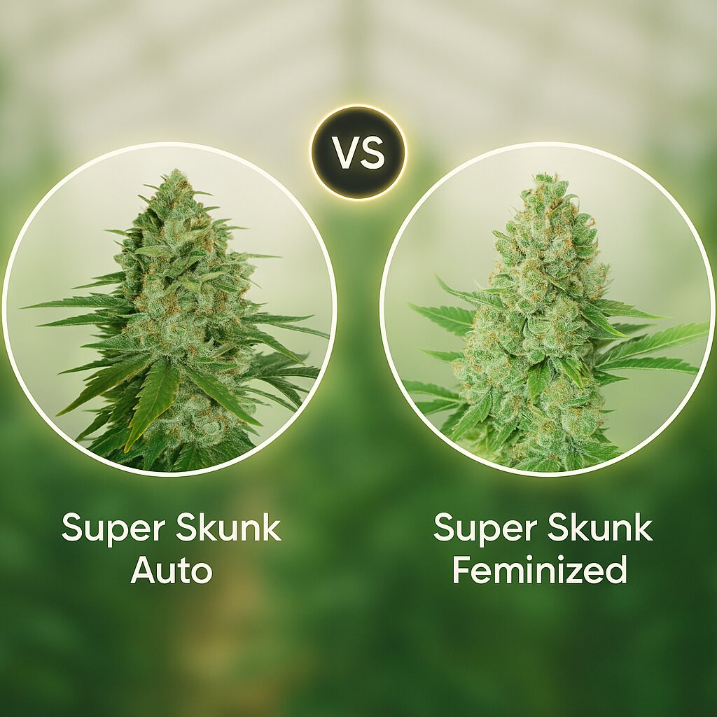 Super Skunk Auto (Seed Stockers) vs Super Skunk (G13 Labs) Vergleich von Cannabissamen