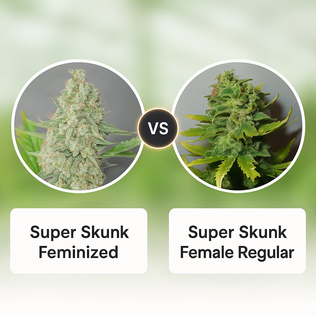 Super Skunk (G13 Labs) vs Super Skunk Female (Nirvana Seeds) Vergleich von Cannabissamen