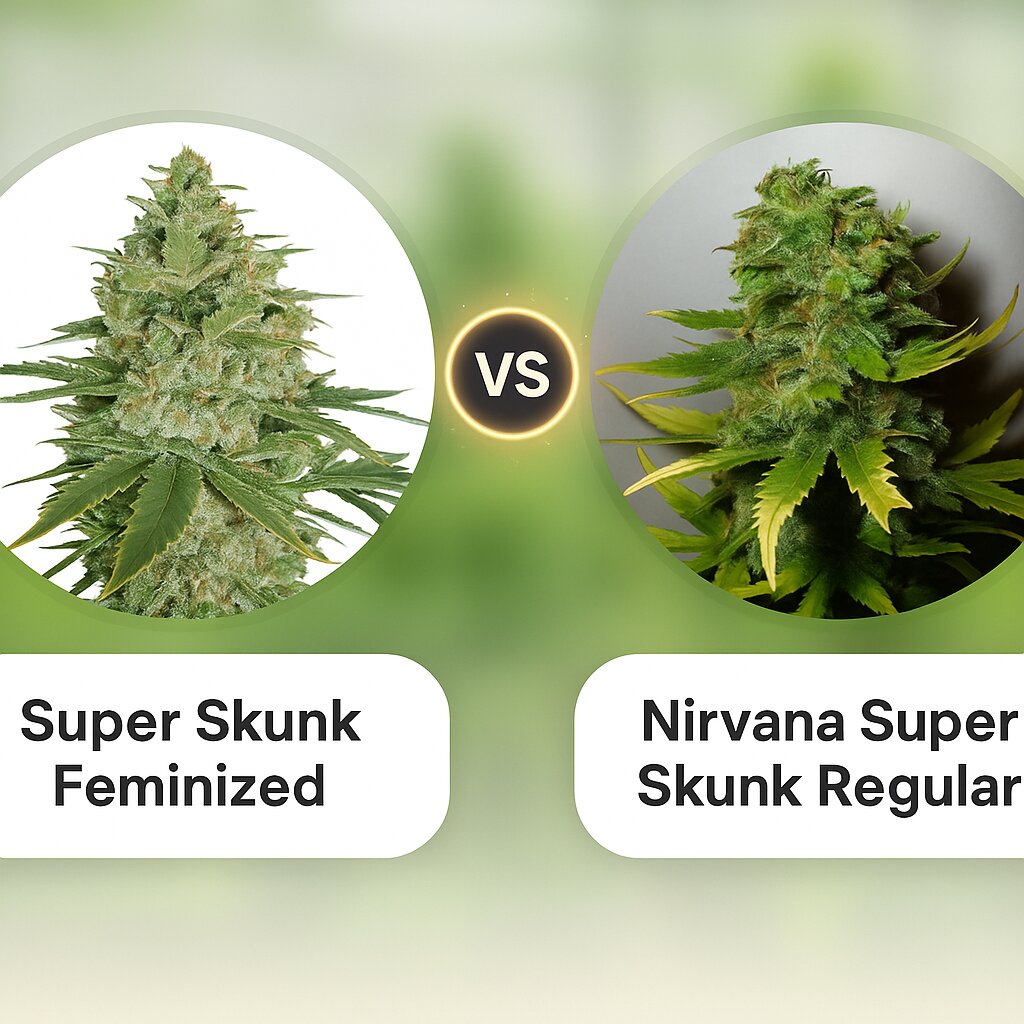 Super Skunk (Seed Stockers) vs Nirvana Super Skunk (Nirvana Seeds) Vergleich von Cannabissamen