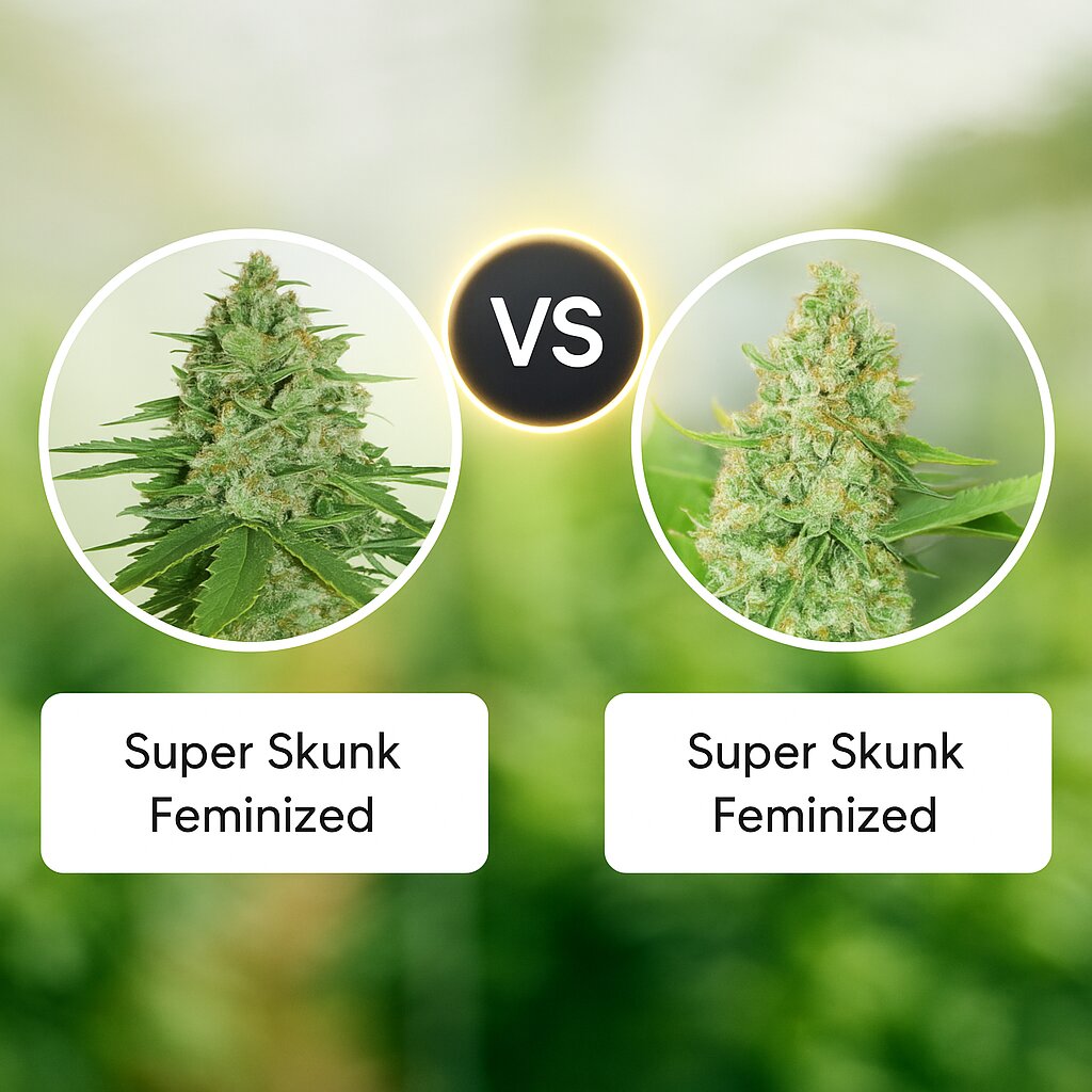 Super Skunk (Seed Stockers) vs Super Skunk (G13 Labs) Vergleich von Cannabissamen