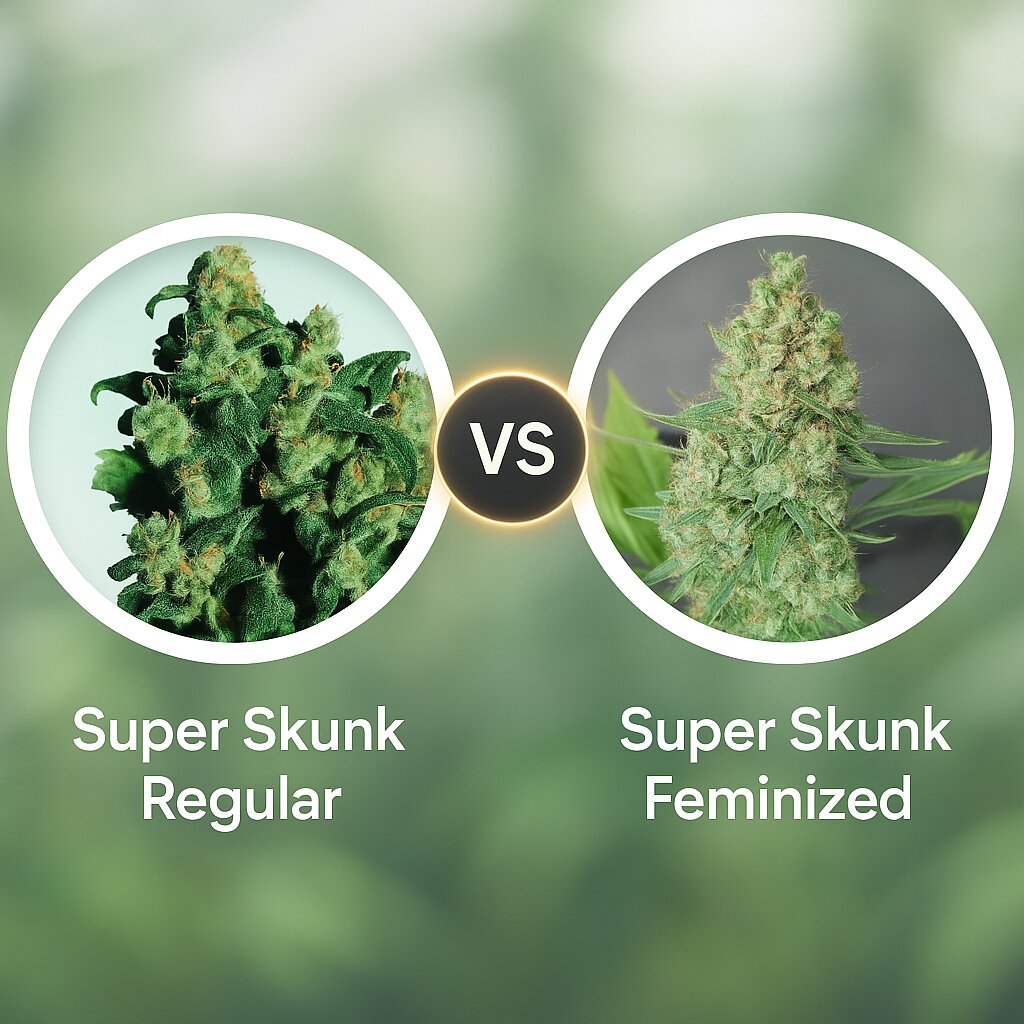 Super Skunk (Sensi Seeds) vs Super Skunk (G13 Labs) Vergleich von Cannabissamen