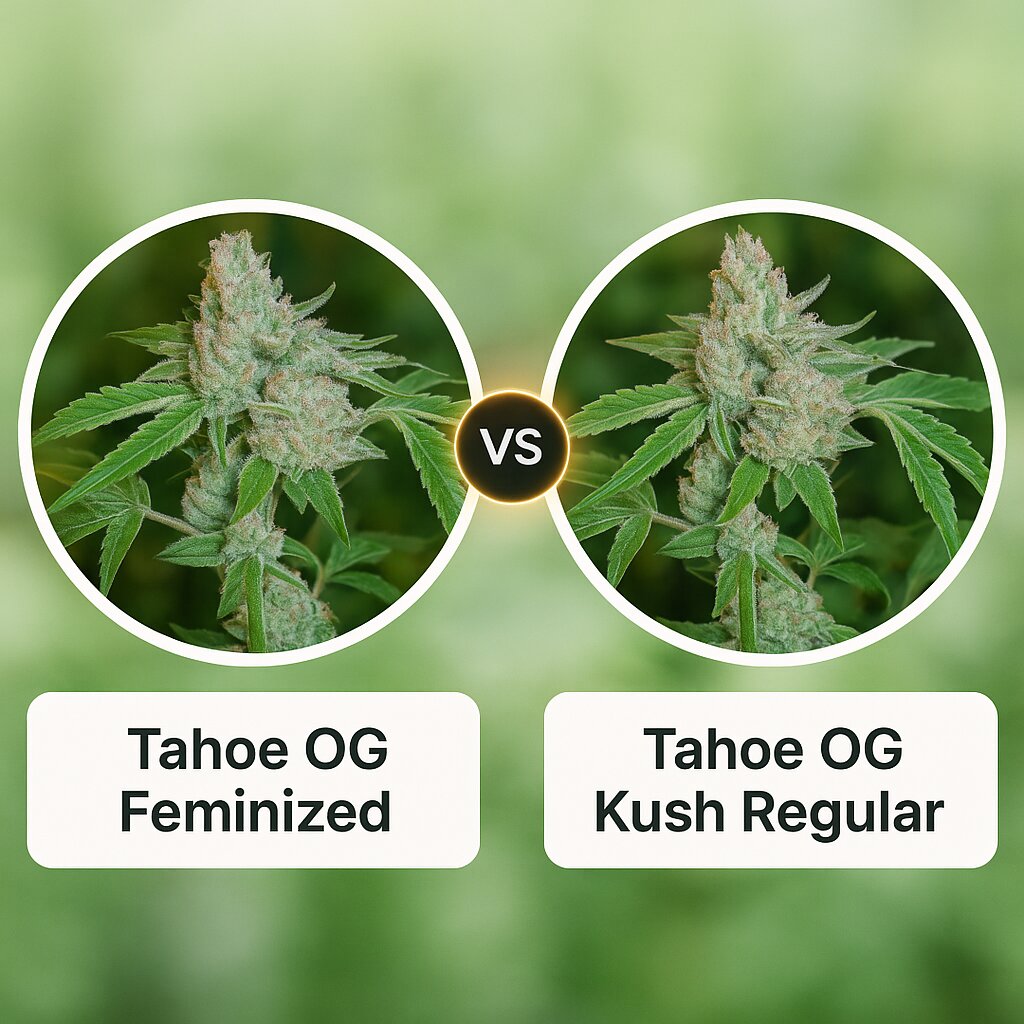 Tahoe OG (Cali Weed) vs Tahoe OG Kush (Cali Weed) Vergleich von Cannabissamen