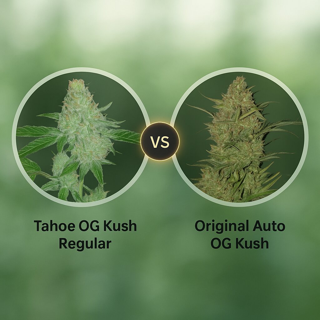 Tahoe OG Kush (Cali Weed) vs Original Auto OG Kush (FastBuds) Vergleich von Cannabissamen