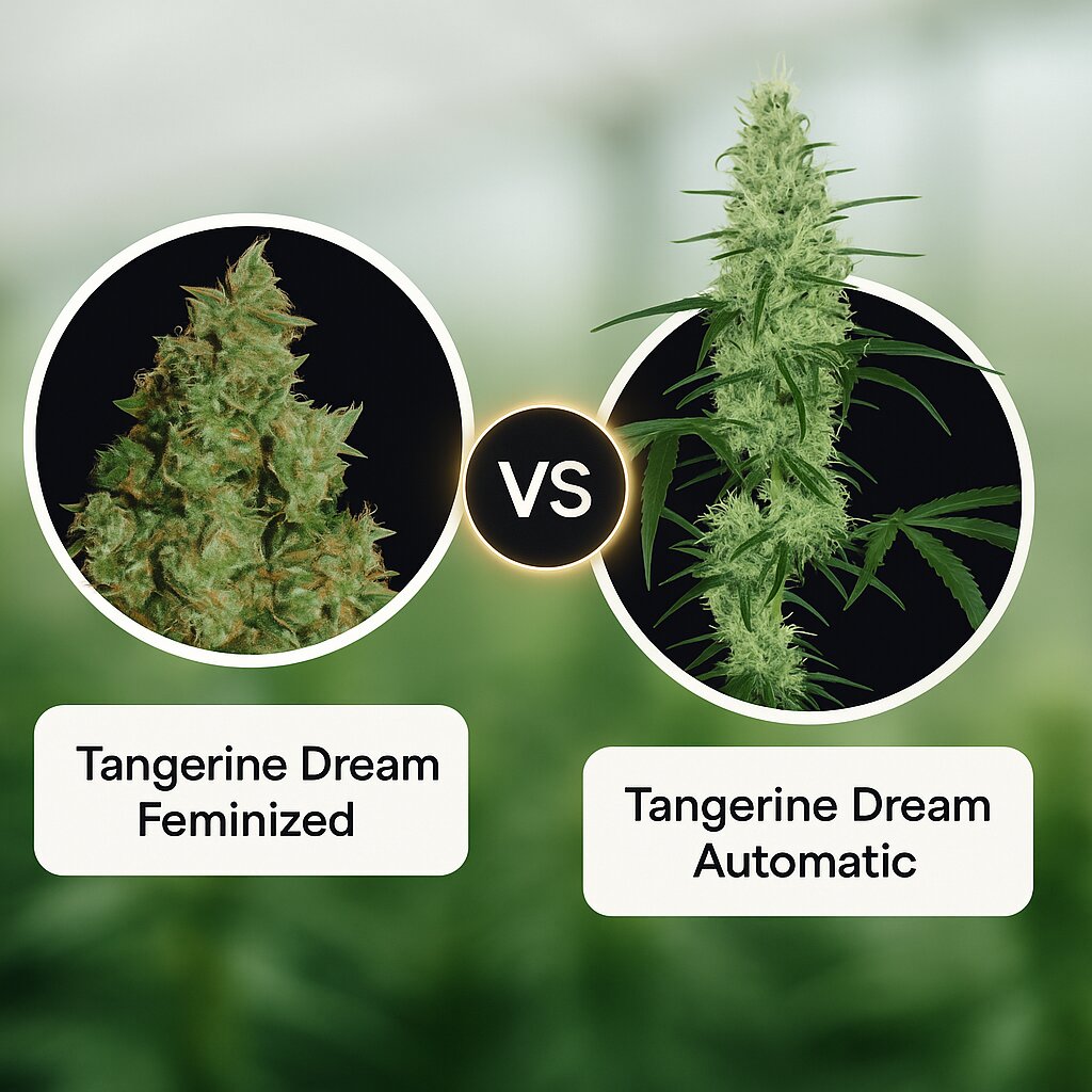 Tangerine Dream (Barneys Farm) vs Tangerine Dream Automatic (Barneys Farm) Vergleich von Cannabissamen