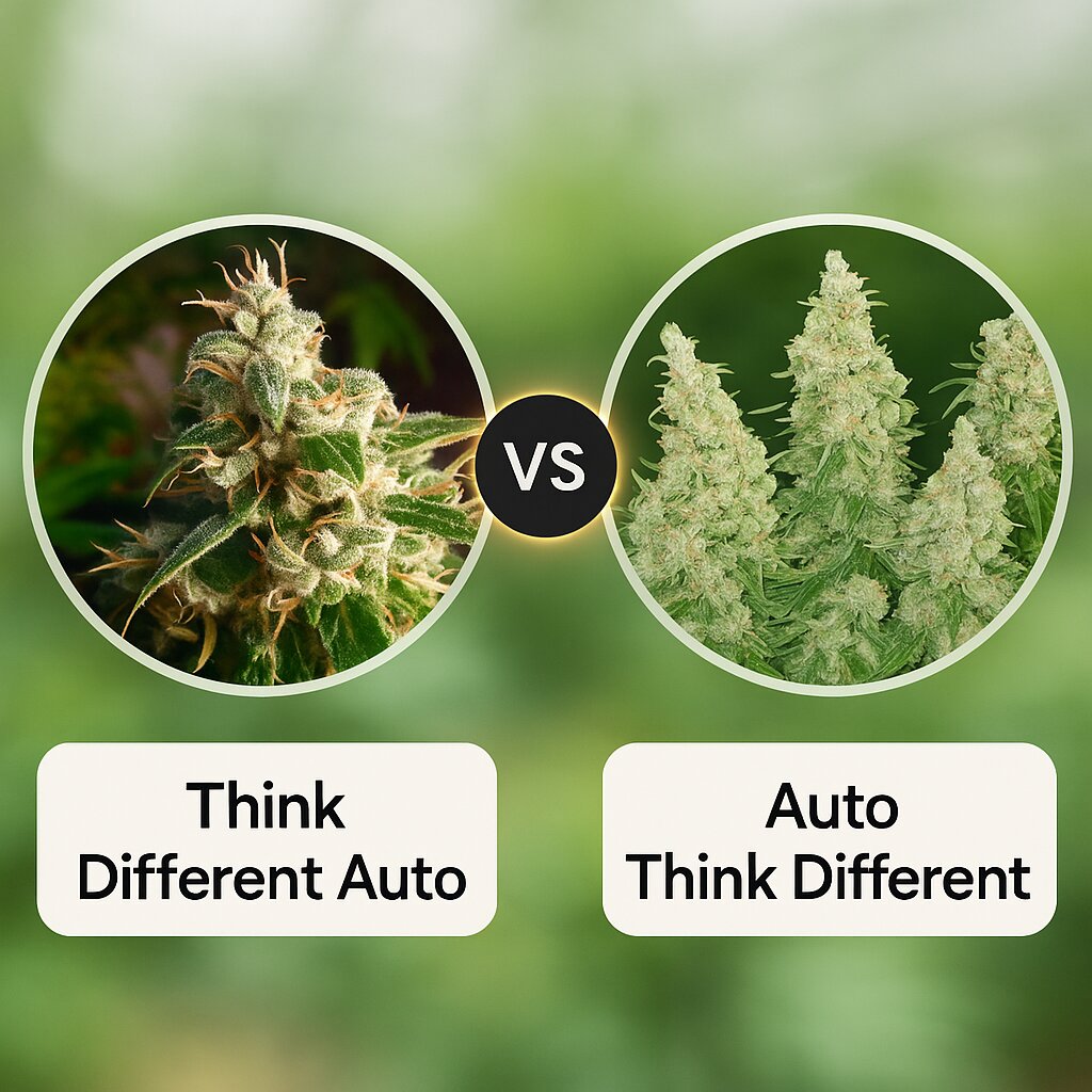 Think Different (Dutch Passion) vs Auto Think Different (Dutch Passion) Cannabissamenvergleich