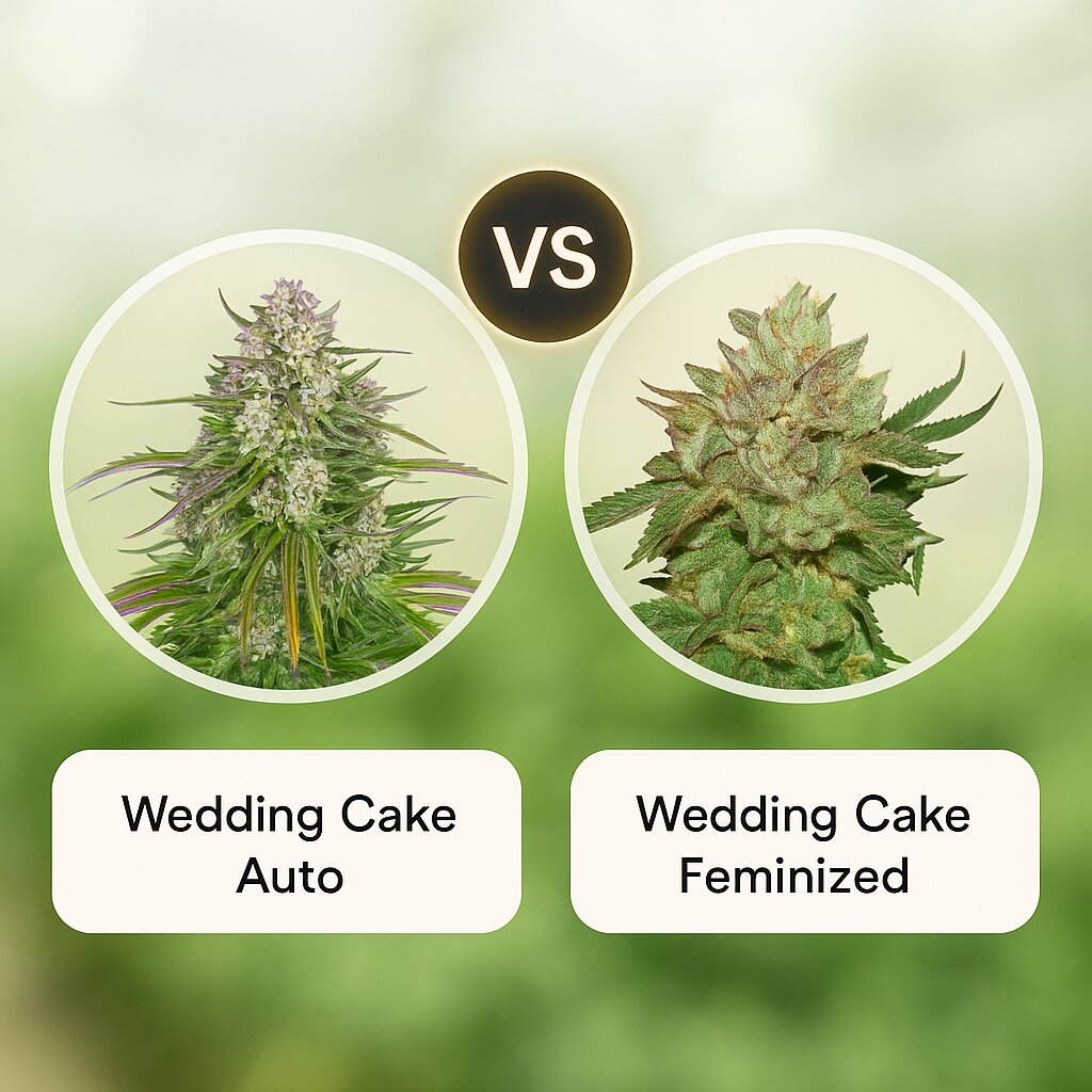 Wedding Cake Auto (Barneys Farm) vs Wedding Cake (Seed Stockers) Vergleich von Cannabissamen