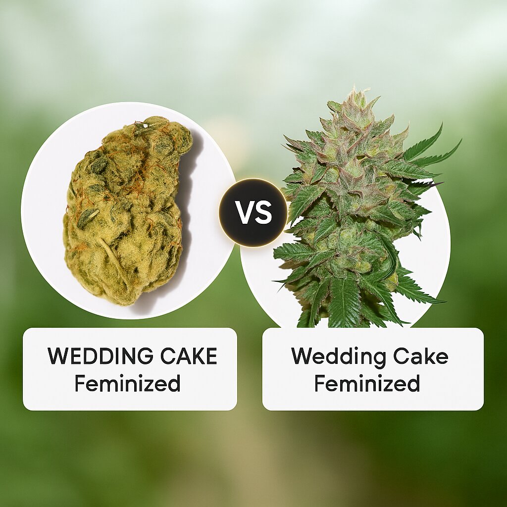 WEDDING CAKE (Bighead Seeds) vs Wedding Cake (Seed Stockers) Vergleich von Cannabissamen