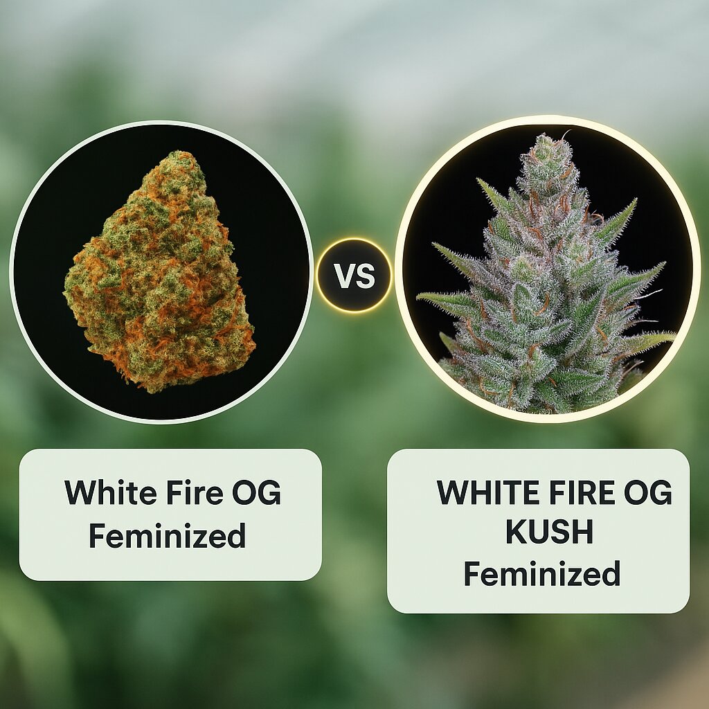 White Fire OG (Growers Choice) vs WHITE FIRE OG KUSH (Bighead Seeds) Vergleich von Cannabissamen