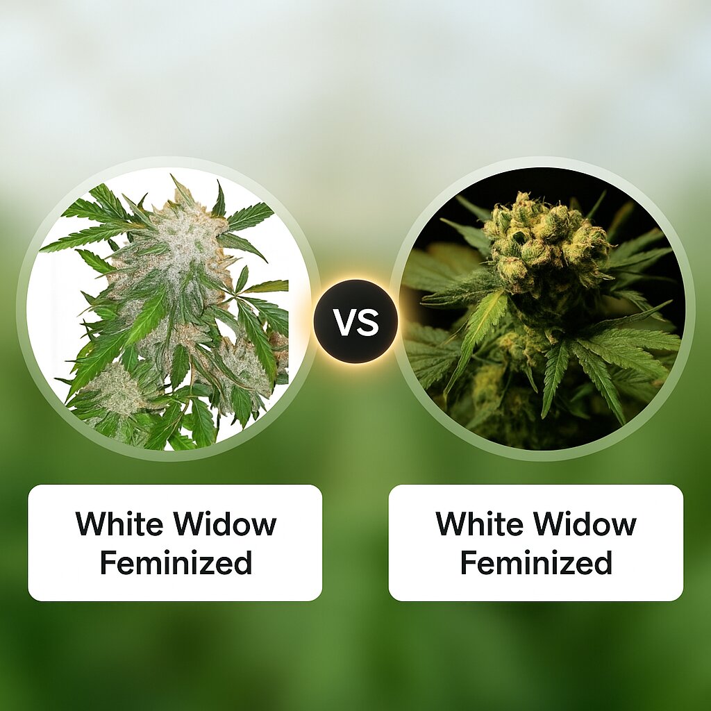 White Widow (Dutch Passion) vs White Widow (Bulldog Seeds) Cannabissamen Vergleich