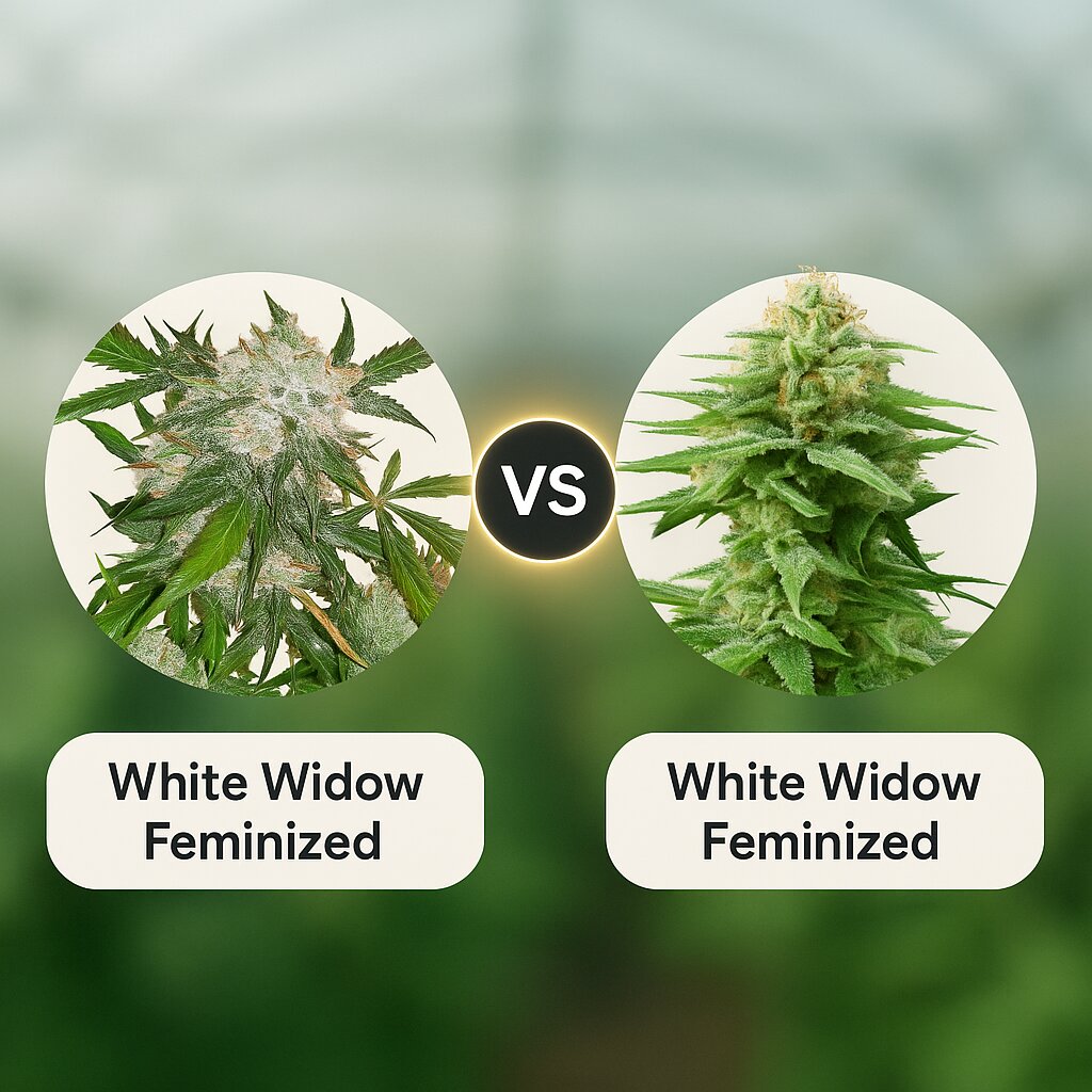 White Widow (Dutch Passion) vs White Widow (Royal Queen Seeds) Vergleich von Cannabissamen