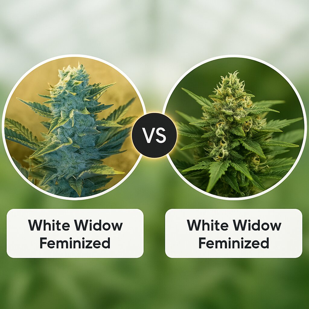 White Widow (G13 Labs) vs White Widow (Bulldog Seeds) Cannabis Samen Vergleich