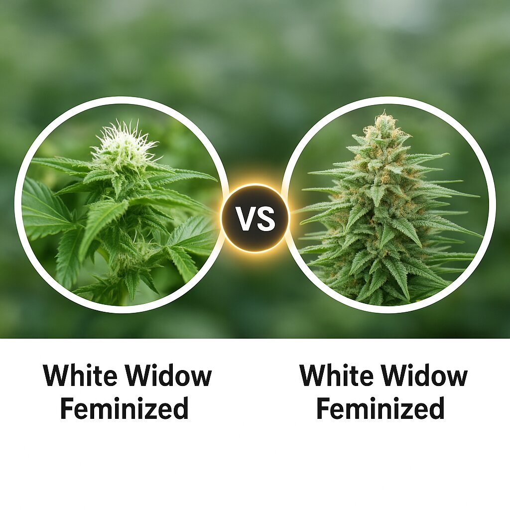 White Widow (Medical Seeds) vs White Widow (Royal Queen Seeds) Cannabis Samen Vergleich