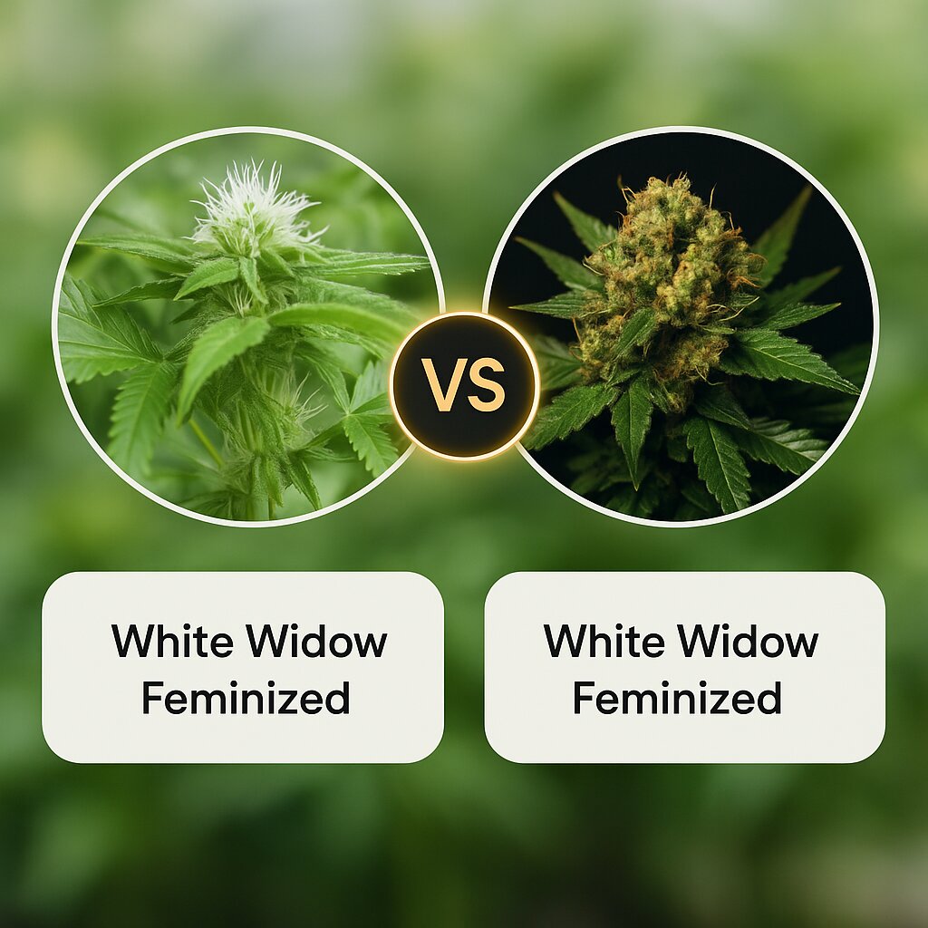 White Widow (Nirvana Seeds) vs White Widow (Bulldog Seeds) Cannabissamenvergleich