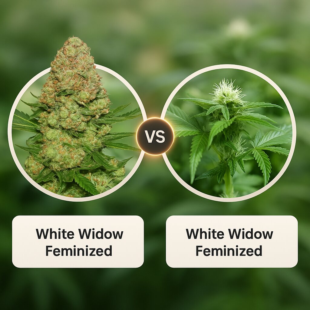 White Widow (Seed Stockers) vs White Widow (Nirvana Seeds) Vergleich von Cannabissamen