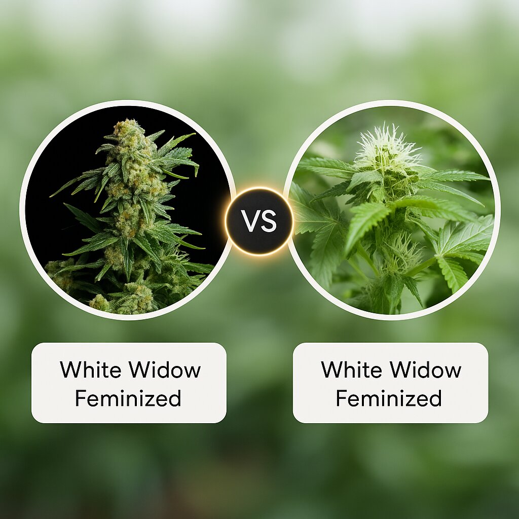 White Widow (Seedsman) vs White Widow (Nirvana Seeds) Cannabissamenvergleich