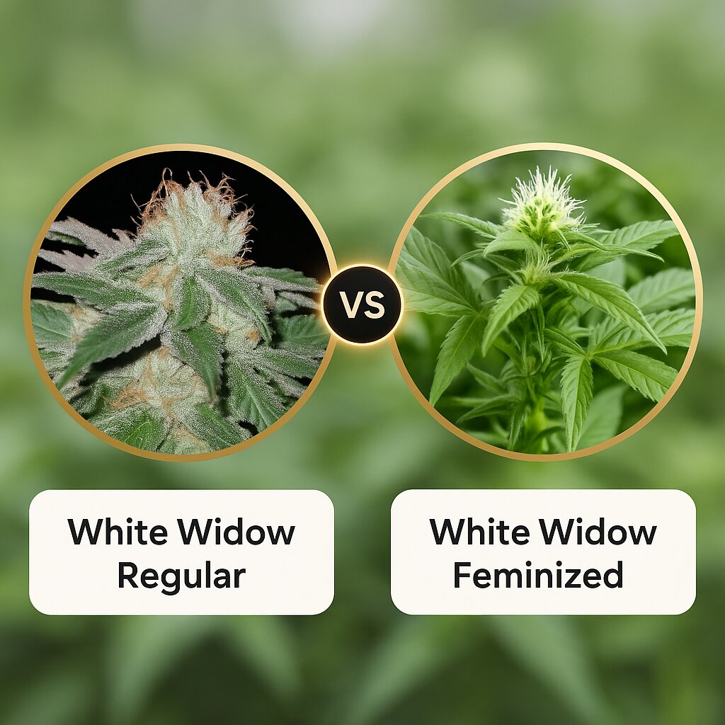 White Widow (Seedsman) vs White Widow (Nirvana Seeds) Vergleich von Cannabissamen