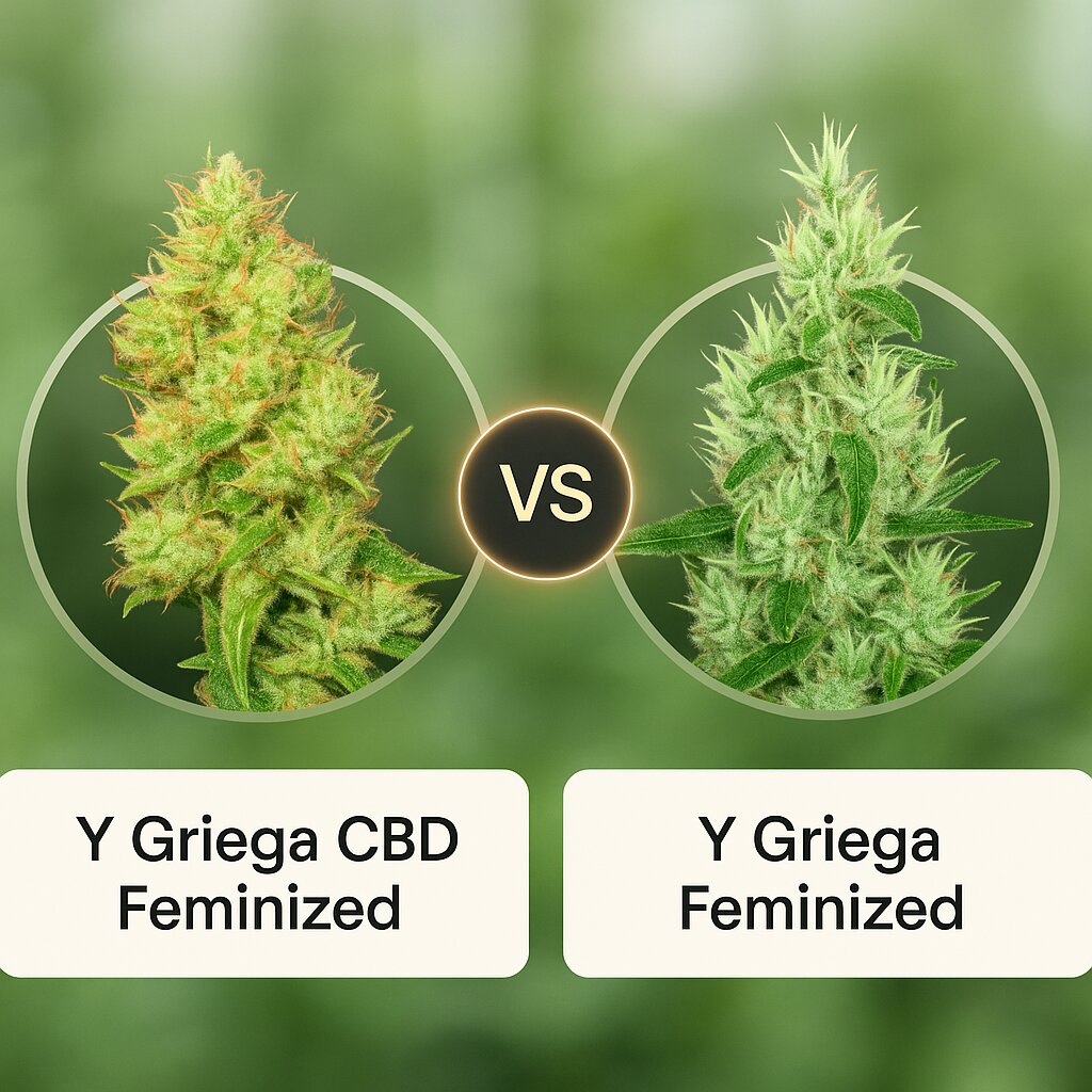 Y Griega CBD (Medical Seeds) vs Y Griega (Medical Seeds) Vergleich von Cannabissamen